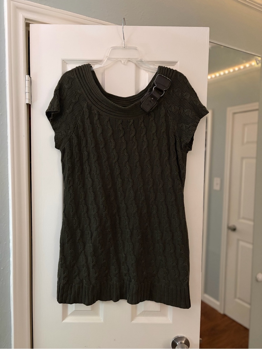 ✦ VINTAGE 2000s Y2K DOWNTOWN GIRL CABLE KNIT TOP ✦